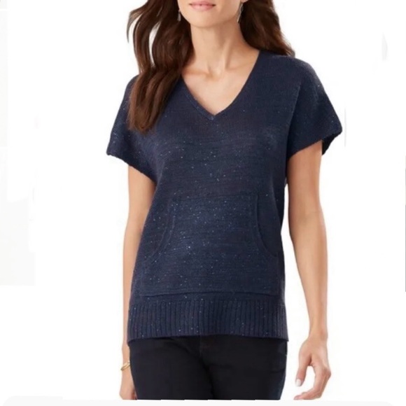 Tommy Bahama Solana sequin V-neck - Picture 1 of 9